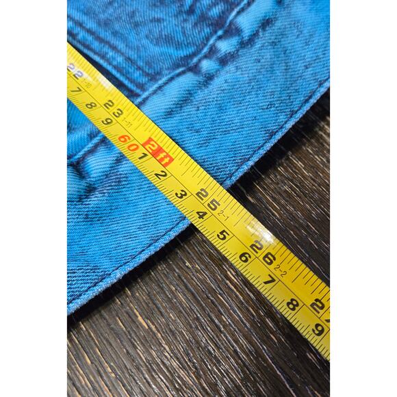 29 Nyc Broadway Size Small Womens 90's Turquoise Acid Wash Denim Jean Jacket - Picture 14 of 14